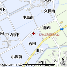 福島県福島市荒井戸ノ内前周辺の地図