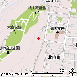 福島県福島市大森周辺の地図