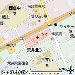 南東北福島病院周辺の地図