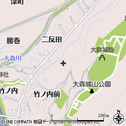 福島県福島市大森西表周辺の地図