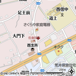 福島県福島市上名倉妻下周辺の地図