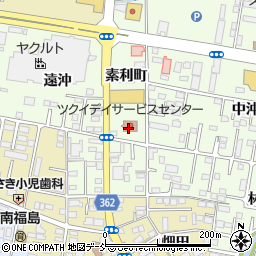 ツクイ福島黒岩デイサービスセンター周辺の地図
