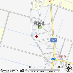 新潟県新潟市南区沖新保203周辺の地図