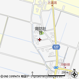 新潟県新潟市南区沖新保127周辺の地図