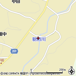福島県伊達市月舘町糠田（割田）周辺の地図