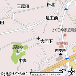 福島県福島市上名倉大門下6-15周辺の地図