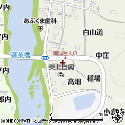 福島県福島市小倉寺加登内周辺の地図