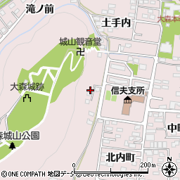 福島県福島市大森（椿舘）周辺の地図