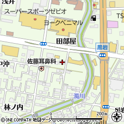 福島県福島市黒岩田部屋20周辺の地図