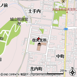 福島県福島市大森（馬場）周辺の地図