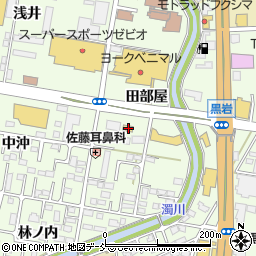 福島県福島市黒岩田部屋21周辺の地図