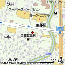福島県福島市黒岩田部屋16周辺の地図