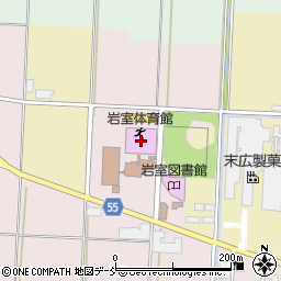 新潟市岩室体育館周辺の地図