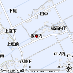 福島県福島市荒井板高内周辺の地図