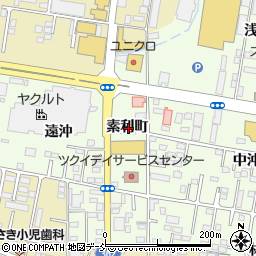 福島県福島市黒岩素利町周辺の地図