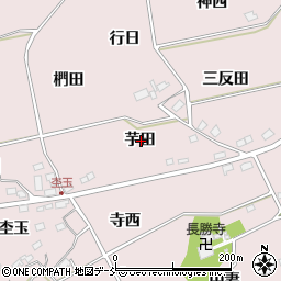 福島県福島市上名倉芋田周辺の地図