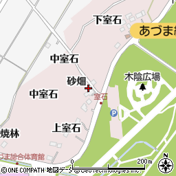 福島県福島市上名倉砂畑周辺の地図