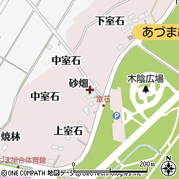 福島県福島市上名倉（砂畑）周辺の地図