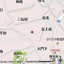 福島県福島市上名倉大門下2周辺の地図