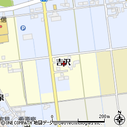 新潟県五泉市吉沢周辺の地図