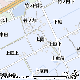 福島県福島市荒井上庭周辺の地図