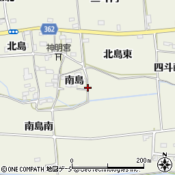 福島県福島市下鳥渡（南島）周辺の地図
