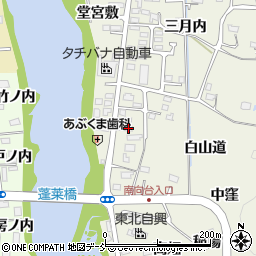 福島県福島市小倉寺（神ノ前）周辺の地図