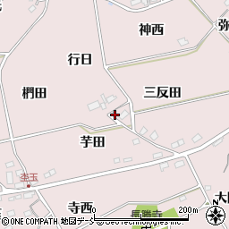 福島県福島市上名倉芋田34周辺の地図