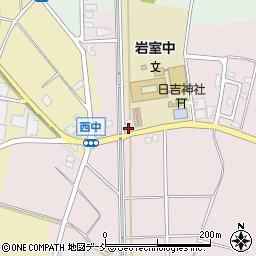 新潟県新潟市西蒲区西中1447周辺の地図