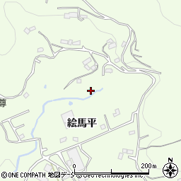福島県福島市渡利（絵馬平）周辺の地図