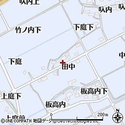 福島県福島市荒井田中周辺の地図