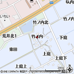 福島県福島市荒井（竹ノ内）周辺の地図
