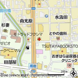 ワンズサイクル福島南店周辺の地図