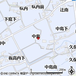 福島県福島市荒井中島周辺の地図
