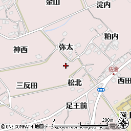 福島県福島市上名倉弥太28周辺の地図