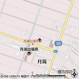 アップル車検センター　月潟店周辺の地図