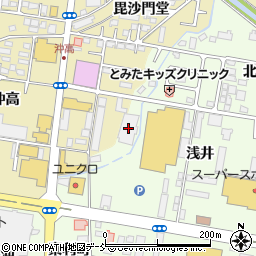 福島トヨタ自動車周辺の地図