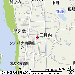 福島県福島市小倉寺美濃輪下周辺の地図