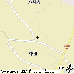 福島県伊達市月舘町糠田糠塚周辺の地図