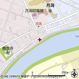 旧月潟駅構内トイレ周辺の地図