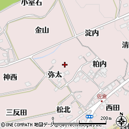 福島県福島市上名倉弥太19周辺の地図