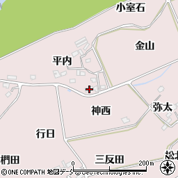 福島県福島市上名倉平内41周辺の地図