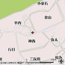福島県福島市上名倉金山30-5周辺の地図