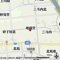 福島県福島市下鳥渡地蔵堂周辺の地図