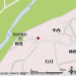 福島県福島市上名倉平内7周辺の地図