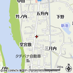 福島県福島市小倉寺堂宮敷8周辺の地図
