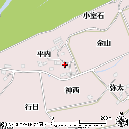 福島県福島市上名倉平内39周辺の地図