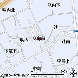 福島県福島市荒井叺内前周辺の地図