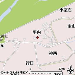 福島県福島市上名倉平内35周辺の地図