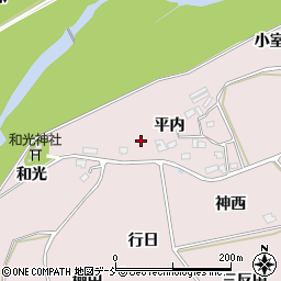 福島県福島市上名倉平内15周辺の地図